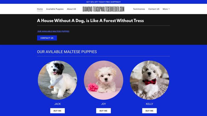 Diamondteacupmaltesebreedercom.online - Maltese Puppy Scam Review