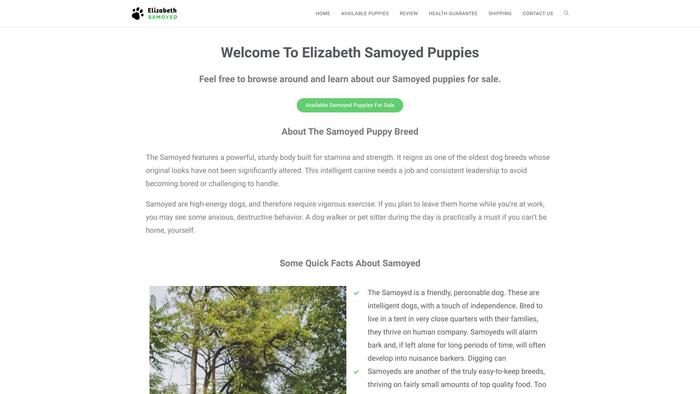 Elizabethsamoyed.com - Samoyed Puppy Scam Review