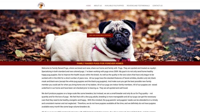 Familyraisedpugs.com - Pug Puppy Scam Review