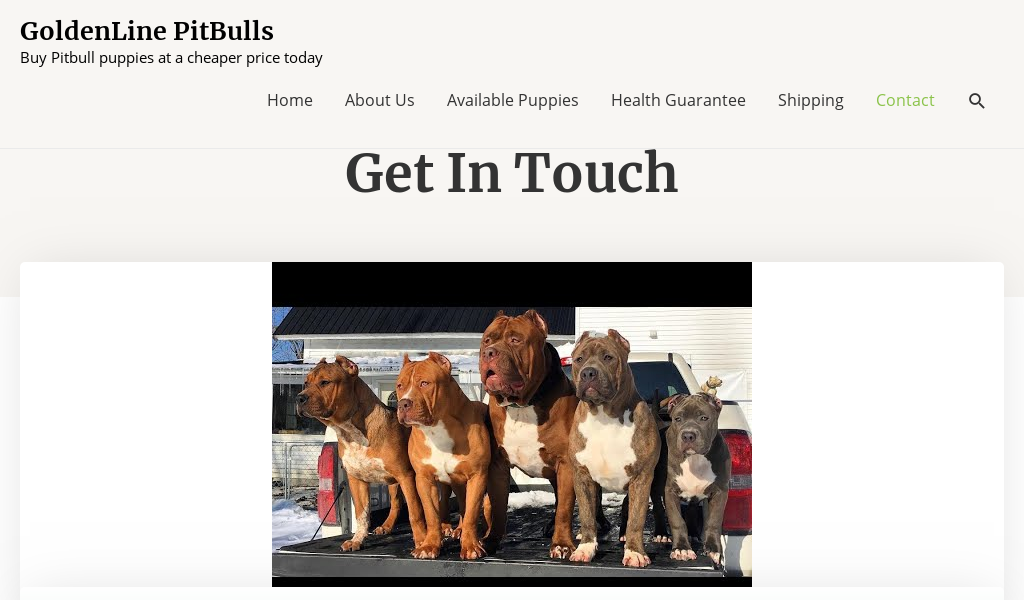 Goldenlinepitbulls.com - Pit Bull Puppy Scam Review