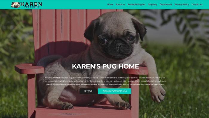 Karenspugshome.com - Pug Puppy Scam Review