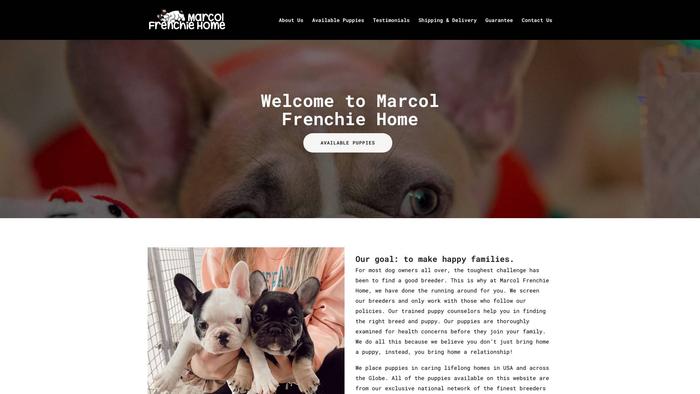 Marcolfrenchiehome.com - French Bulldog Puppy Scam Review