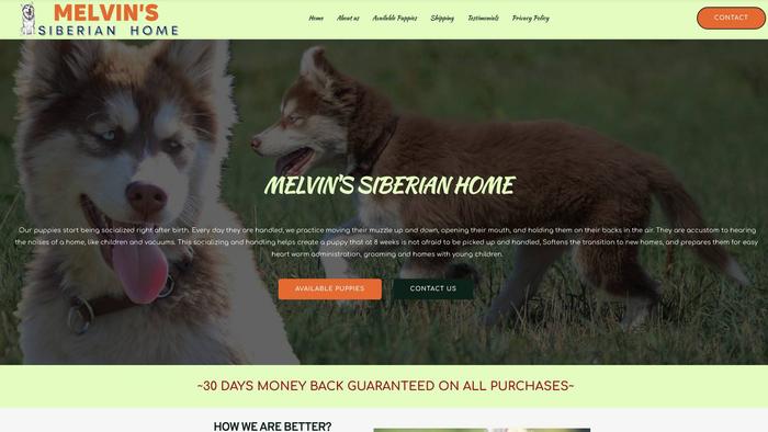 Melvinsiberianhome.com - Husky Puppy Scam Review