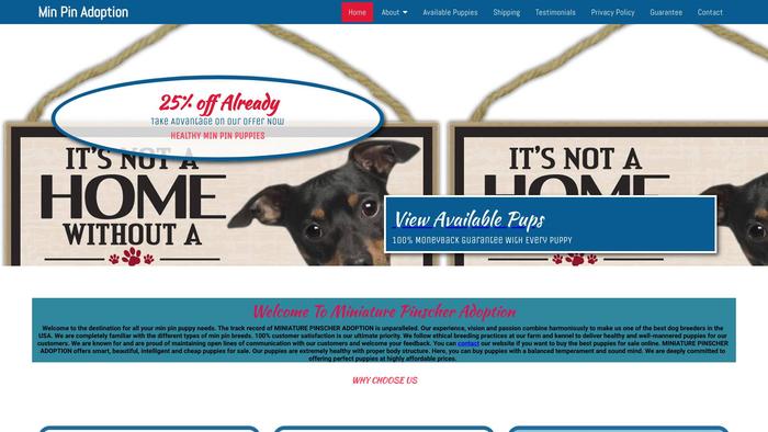 Miniaturepinscheradoption.com - Doberman Pinscher Puppy Scam Review