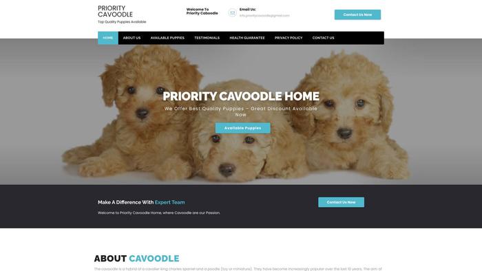 Prioritycavoodlehome.com - Cavapoo Puppy Scam Review