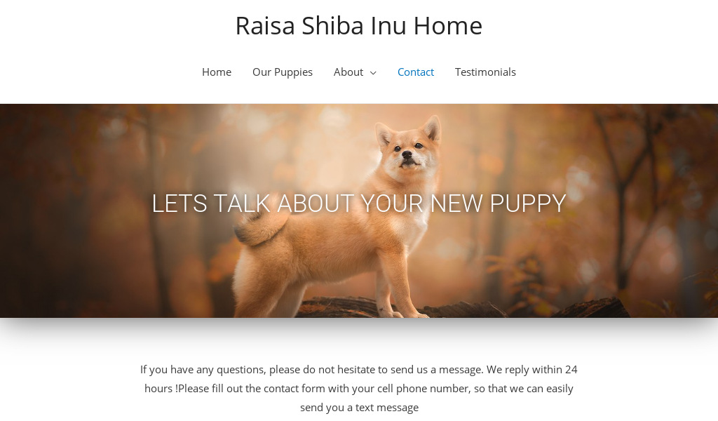 Raisashibainuhome.com - Shibhainu Puppy Scam Review