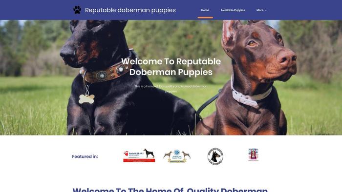 Reputabledobermanpinscherpups.com - Doberman Pinscher Puppy Scam Review