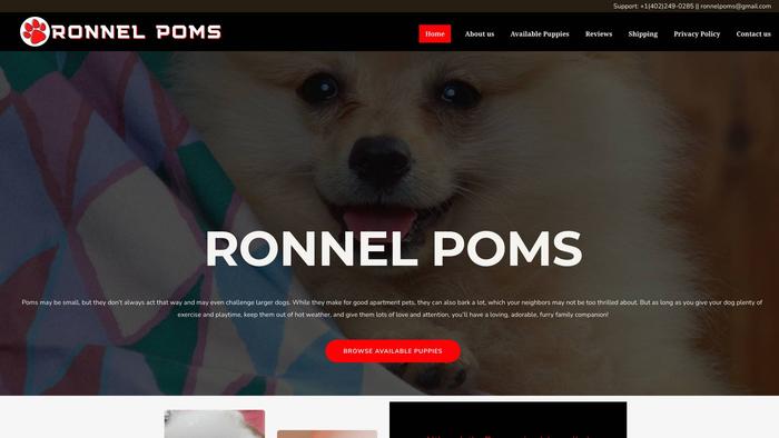 Ronnelpoms.com - Pomeranian Puppy Scam Review