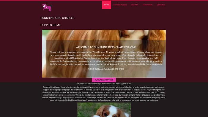 Sunshinekingcharleshome.com - Cavalier King Charles Spaniel Puppy Scam Review