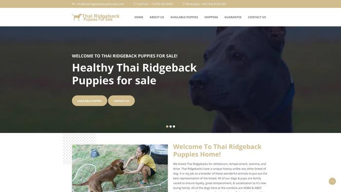 Thairidgebackpupsforsale.com - Rhodesian Ridgeback Puppy Scam Review