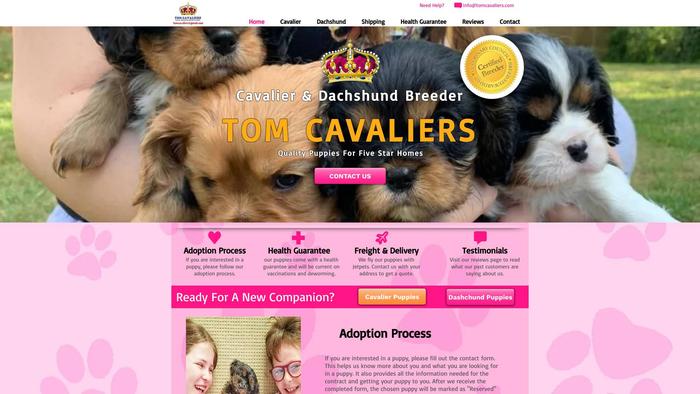 Tomcavaliers.com - Cavalier King Charles Spaniel Puppy Scam Review