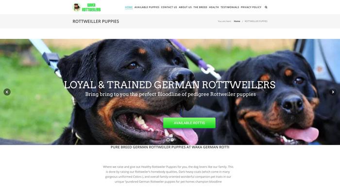 Wakagermanrotti.com - Germanshepherd Puppy Scam Review