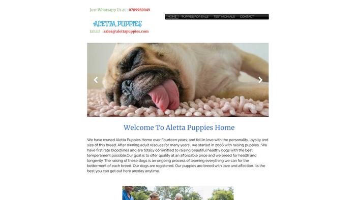 Alettapuppies.com - Pug Puppy Scam Review