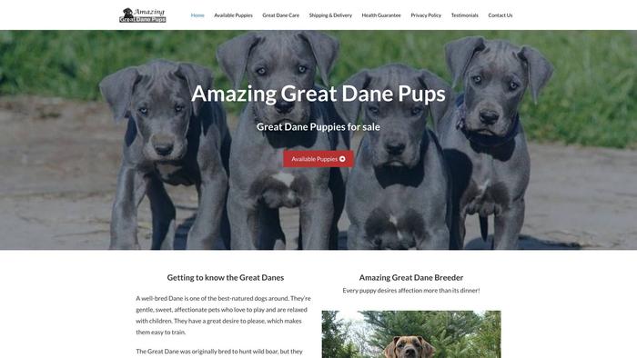 Amazinggreatdanepups.com - Great Dane Puppy Scam Review