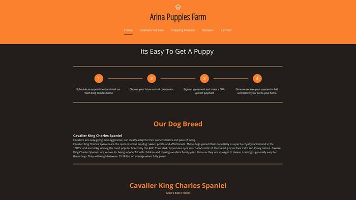 Arinapuppies.com - Cavalier King Charles Spaniel Puppy Scam Review