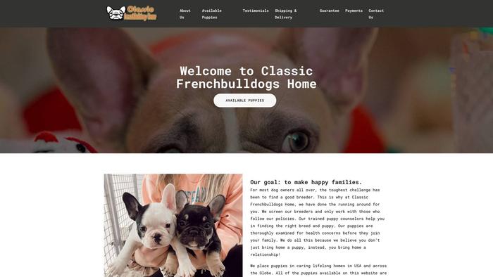 Classicfrenchbulldogshome.com - French Bulldog Puppy Scam Review