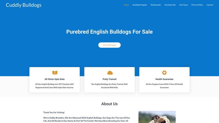 Cuddlybulldogs.com - English Bulldog Puppy Scam Review