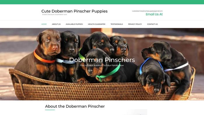 Cutedobermanpinscherpuppies.com - Doberman Pinscher Puppy Scam Review