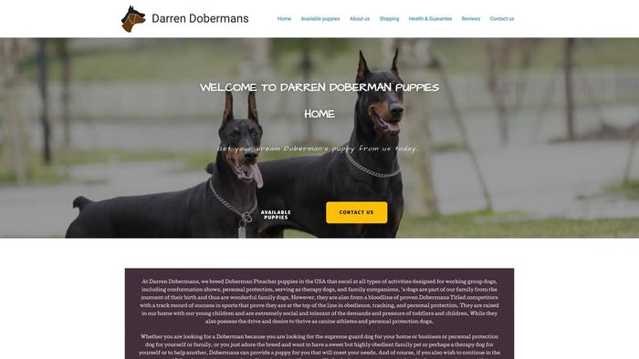 Darrensdoberman.com - Doberman Pinscher Puppy Scam Review