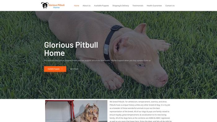 Gloriouspitbullhome.com - Pit Bull Puppy Scam Review