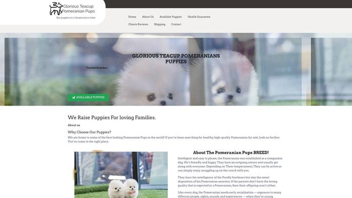 Gloriousteacuppomeranians.com - Pomeranian Puppy Scam Review