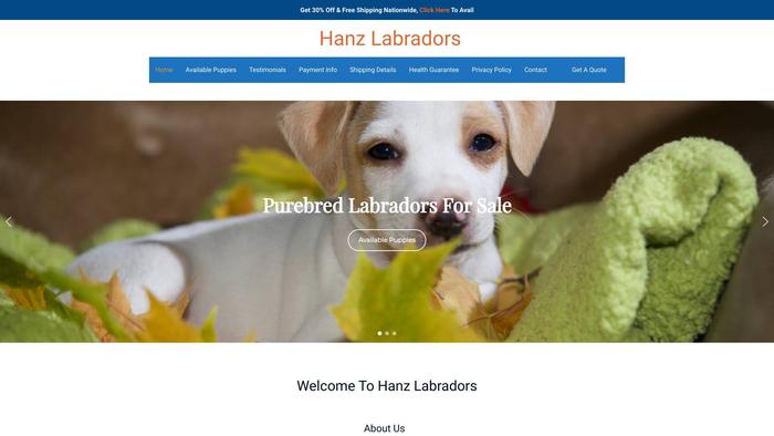 Hanzlabradors.com - Golden Retriever Puppy Scam Review