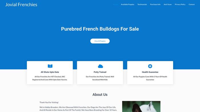 Jovialfrenchies.com - French Bulldog Puppy Scam Review