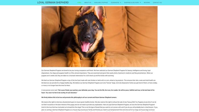 Loyalgermanshepherd.com - Germanshepherd Puppy Scam Review