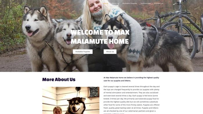 Maxmalamutehome.com - Malamute Puppy Scam Review