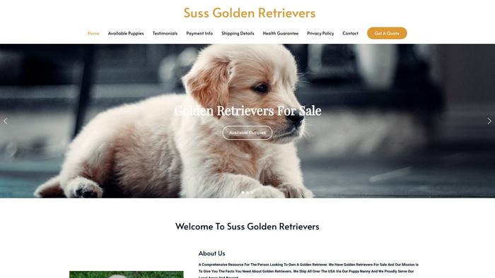 Sussgoldenretrievers.com - Golden Retriever Puppy Scam Review