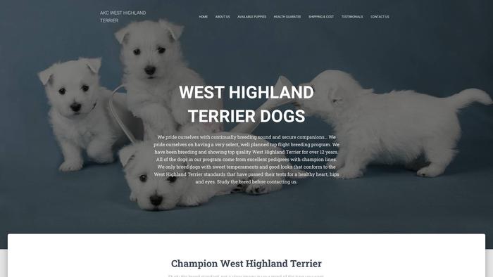 Westhighlandterrierdogs.com - Terrier Puppy Scam Review