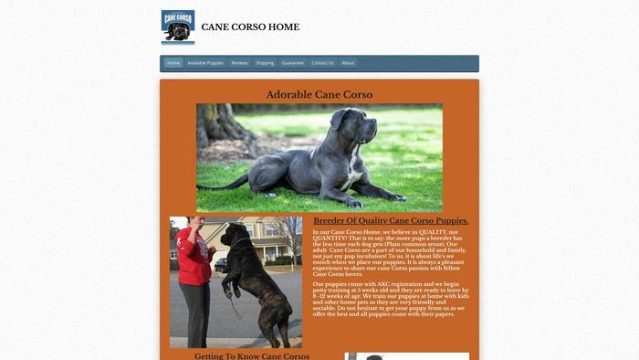 Adorablecanecorsohome.com - Cane Corso Puppy Scam Review