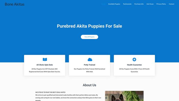 Boneakitas.com - Akita Puppy Scam Review