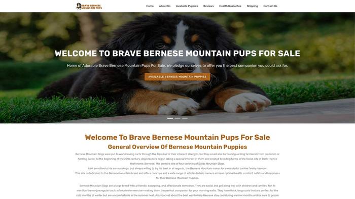 Bravebernesemountainpups.com - Bernese Mountain Dog Puppy Scam Review