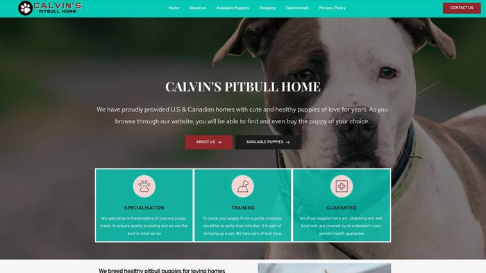 Calvinspitpullhome.com - Pit Bull Puppy Scam Review