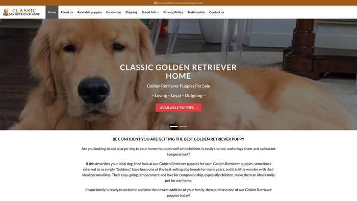 Classicgoldenretrieverhome.com - Golden Retriever Puppy Scam Review