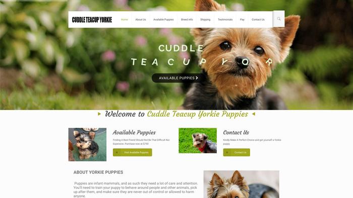 Cuddleteacupyorkiepuppies.com - Yorkshire Terrier Puppy Scam Review