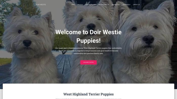 Doirwestiepuppies.com - Terrier Puppy Scam Review