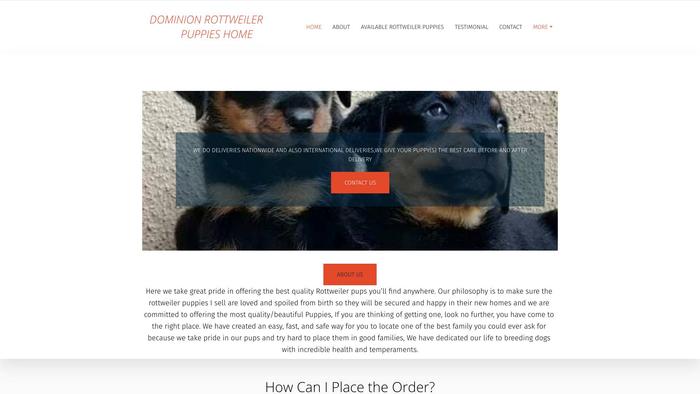 Dominionrottweilershome.com - Rottweiler Puppy Scam Review