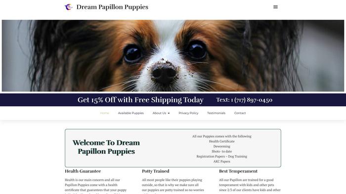 Dreampapillonpuppies.com - Papillon Puppy Scam Review