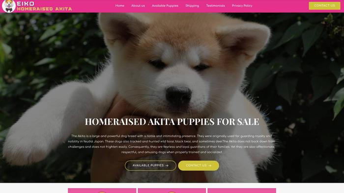 Eikohomeraisedakita.com - Akita Puppy Scam Review