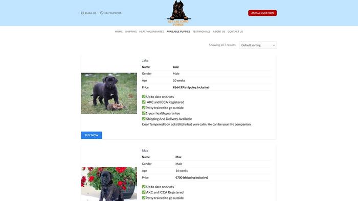 Gbcanercorsopuppies.com - Cane Corso Puppy Scam Review