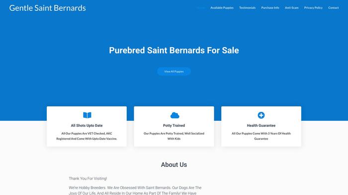 Gentlesaintbernards.com - Saint Bernard Puppy Scam Review