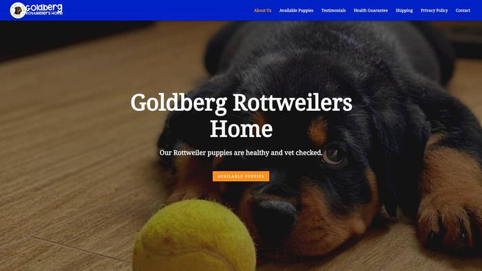 Goldbergrottweilershome.com - Rottweiler Puppy Scam Review