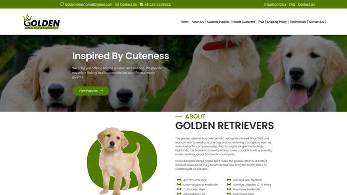 Goldenretrieverking.com - Golden Retriever Puppy Scam Review