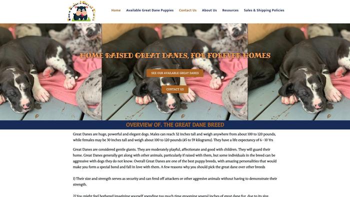 Homeraisedgreatdanes.com - Great Dane Puppy Scam Review