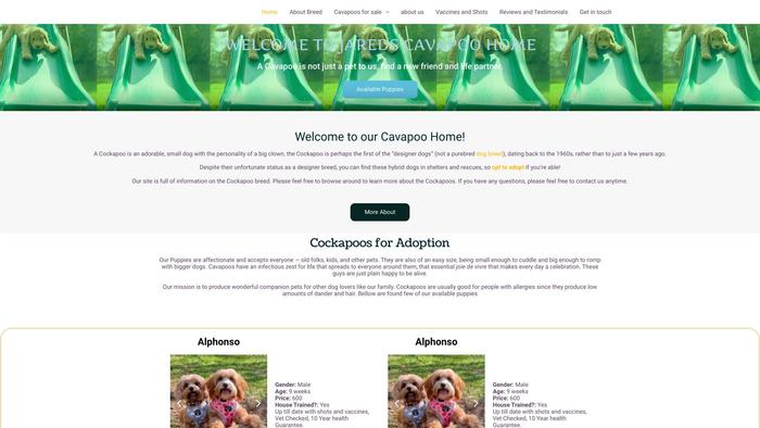 Jaredscavapoohome.site - Cavapoo Puppy Scam Review