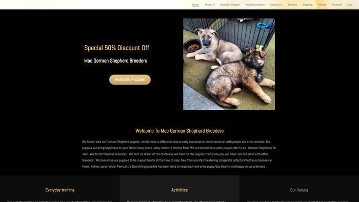 Macgermanshepherdbreeders.com - Germanshepherd Puppy Scam Review