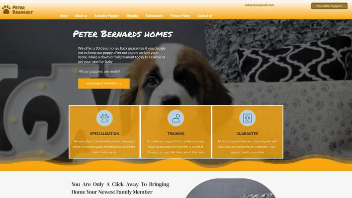 Peterbernards.com - Saint Bernard Puppy Scam Review