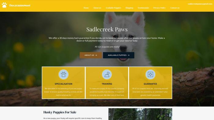 Sadlecreekglider.com - Husky Puppy Scam Review